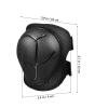 Happyyami 1 Set Elbow and Knee Pads, Skating Protective Gear, Snowboarding Knee Pads, Adjustable S Size (15-30kg), Black, Pp Shell, Mesh Fabric, Velvet Lining, Elastic Band, Touch Fastener view 3