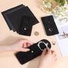 Beebeecraft 3 Sets Rectangle Velvet Single Watch Storage Bags Black Travel Case for Women and Men Organizer Protective Watch Box Pouch view 4