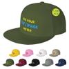 ZJHCEUS Custom Hats for Men Women Flat Bill Snapback Hat Add Your Image/Text/Logo Trucker Hat Creative Gifts, ArmyGreen view 1