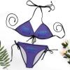 Customized Two Piece Swimsuit Bathing Suits Personalized Photo Bikini Set for Women Lilac 2XL view 4