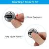 PATIKIL Golf Score Counter, 2 Pack Mini Golf Shot Stroke Attachment Counter Clicker Clip for Golfers Glove Bag Hat, Silver Tone Black view 3