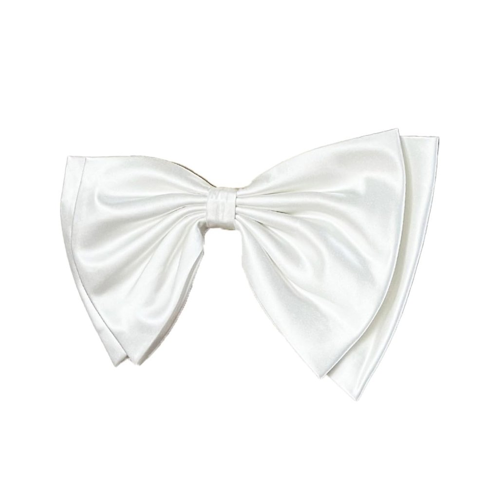 saqulopr Add on Bow for Wedding Dress Decoration Detachable Satin Bowknot (Green-one layer)