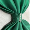 saqulopr Add on Bow for Wedding Dress Decoration Detachable Satin Bowknot (Green-one layer) view 4