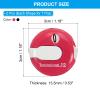 PATIKIL Golf Score Counter, 2 Pack Mini Golf Shot Stroke Attachment Counter Clicker Clip for Golfers Glove Bag Hat, Pink White/Black White view 2