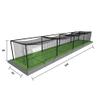 Aoneky Polyester Baseball Batting Cage Netting - NET ONLY - Not Include Poles and Frame Kits - Pro Garage Softball Batting Cage Net (10x10x35ft(HxWxL), NET ONLY) view 4