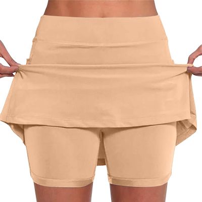KICILVS Tennis Skirts for Women with Shorts Stretch Sports Gym Skorts Casual Running Skirt Workout High Waist Summer Shorts