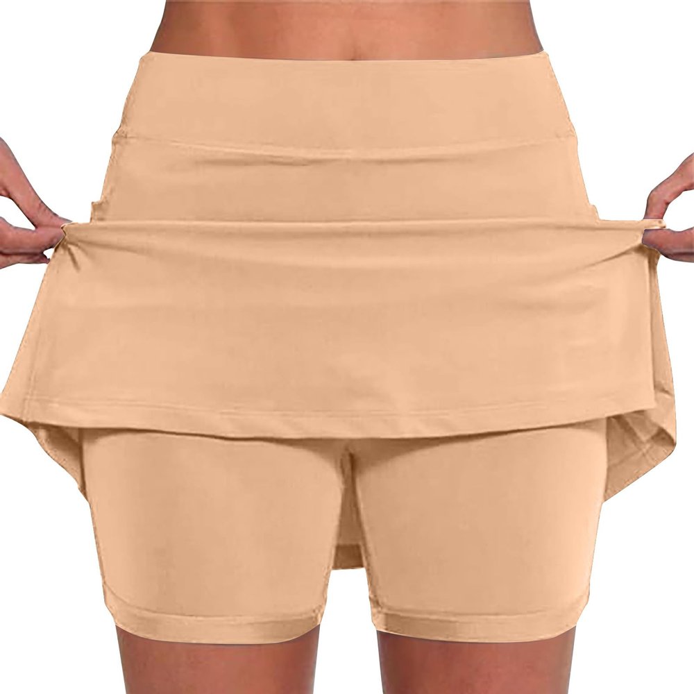 KICILVS Tennis Skirts for Women with Shorts Stretch Sports Gym Skorts Casual Running Skirt Workout High Waist Summer Shorts