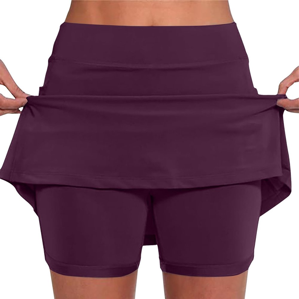 KICILVS Tennis Skirts for Women with Shorts Stretch Sports Gym Skorts Casual Running Skirt Workout High Waist Summer Shorts