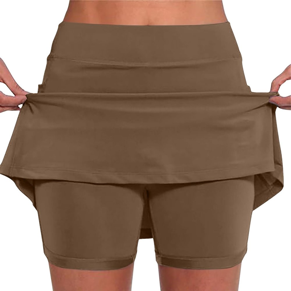 KICILVS Tennis Skirts for Women with Shorts Stretch Sports Gym Skorts Casual Running Skirt Workout High Waist Summer Shorts