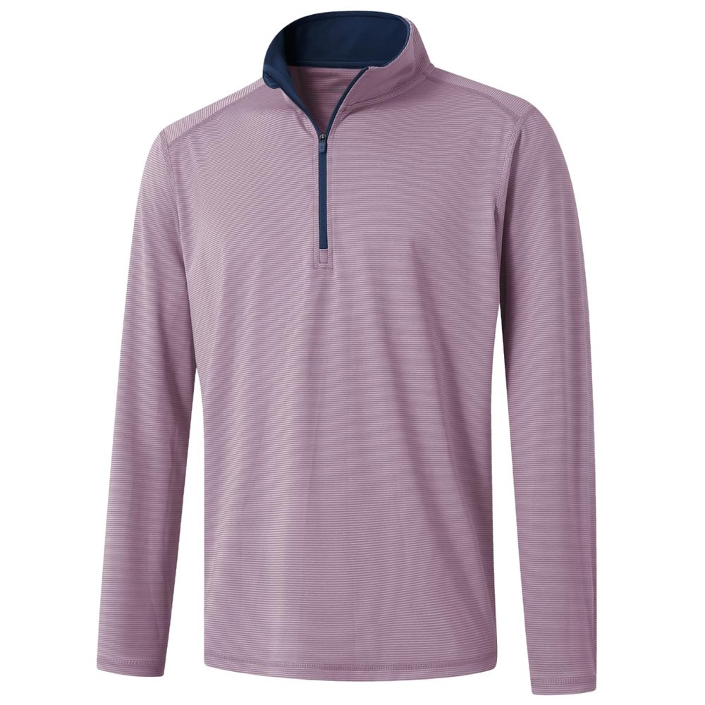MAELREG Mens Quarter Zip Pullover Long Sleeve Moisture Wicking Heather 1/4 Zip Golf Pullover Sweatshirt for Men