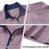 MAELREG Mens Quarter Zip Pullover Long Sleeve Moisture Wicking Heather 1/4 Zip Golf Pullover Sweatshirt for Men view 4