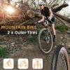 26 x 2.10 Mountain Bike Tire Pair:Replacement Bike Tires 60 TPI 27.5 x 1.95/2.1/2.25, 29 x 2.1/2.25 Inch Compatible with MTB or Off Road Bicycle Pack of 2 view 2