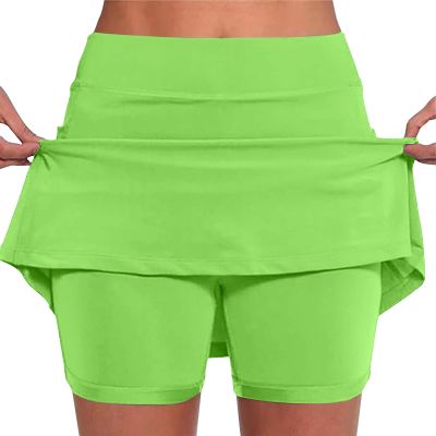 KICILVS Tennis Skirts for Women with Shorts Stretch Sports Gym Skorts Casual Running Skirt Workout High Waist Summer Shorts