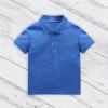 Baby Boys and Toddler Short Sleeve Solid Color Polo Shirt, Uniform Shirt for Little Boys Collared (Blue, 6-7 Years) view 2