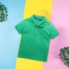 Baby Boys and Toddler Short Sleeve Solid Color Polo Shirt, Uniform Shirt for Little Boys Collared (Blue, 6-7 Years) view 4