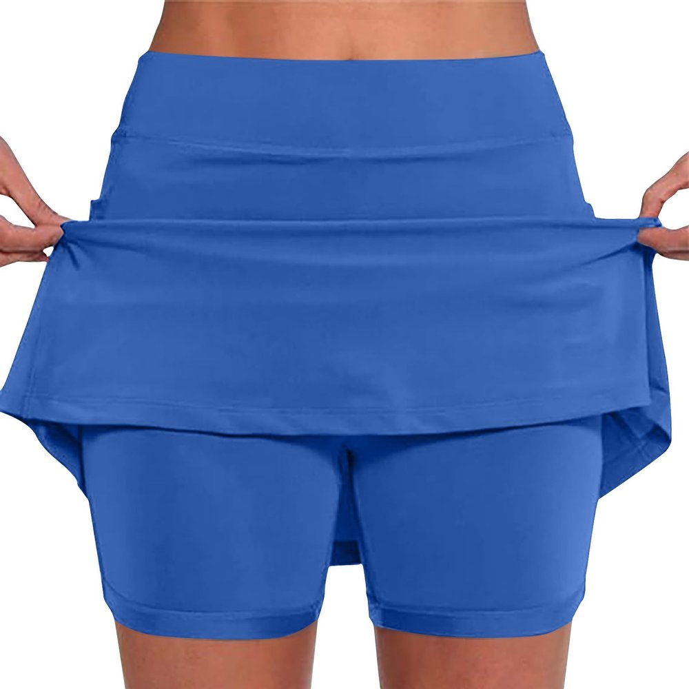 KICILVS Tennis Skirts for Women with Shorts Stretch Sports Gym Skorts Casual Running Skirt Workout High Waist Summer Shorts