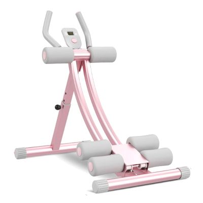 RIEJIN Fitness ab Machine, AB Workout Machine Exercise Equipment with 3 Adjustable Levels, LCD Display, Ab Strength Training Equipment