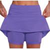 KICILVS Tennis Skirts for Women with Shorts Stretch Sports Gym Skorts Casual Running Skirt Workout High Waist Summer Shorts view 1