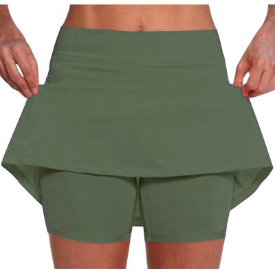 KICILVS Tennis Skirts for Women with Shorts Stretch Sports Gym Skorts Casual Running Skirt Workout High Waist Summer Shorts