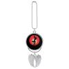 Pole Fitness Dance Car Rear View Mirror Charms Universal Vehicle Pendant Hanging Ornament for Interior Decor Silver-Style view 1