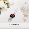 Pole Fitness Dance Car Rear View Mirror Charms Universal Vehicle Pendant Hanging Ornament for Interior Decor Silver-Style view 4