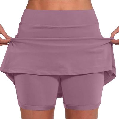 KICILVS Tennis Skirts for Women with Shorts Stretch Sports Gym Skorts Casual Running Skirt Workout High Waist Summer Shorts