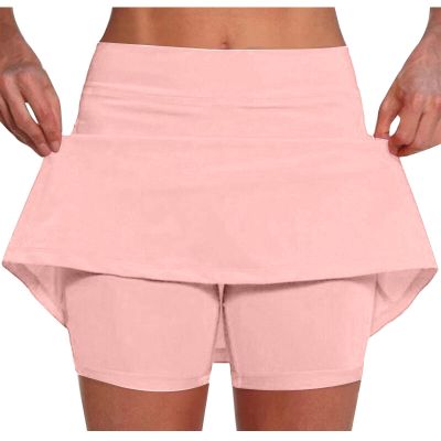 KICILVS Tennis Skirts for Women with Shorts Stretch Sports Gym Skorts Casual Running Skirt Workout High Waist Summer Shorts