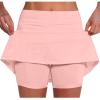 KICILVS Tennis Skirts for Women with Shorts Stretch Sports Gym Skorts Casual Running Skirt Workout High Waist Summer Shorts view 1