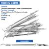 ZHUOCE 10PCS 5.7'' Fishing Darts for Sling Shot Stainless Steel Slingshot Fishing Arrows with 5 Fishing Rubber Bands and 1 Box view 2