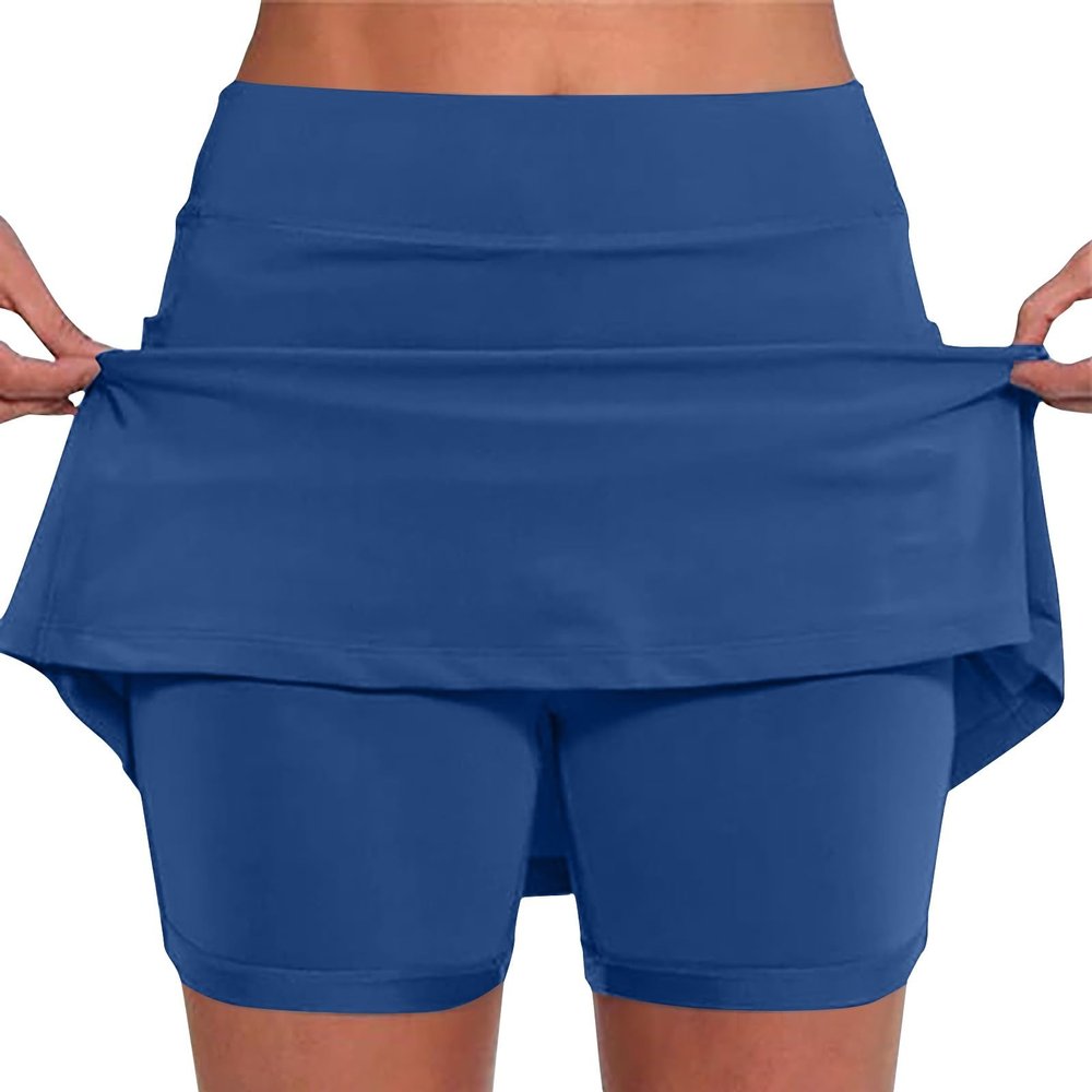 KICILVS Tennis Skirts for Women with Shorts Stretch Sports Gym Skorts Casual Running Skirt Workout High Waist Summer Shorts