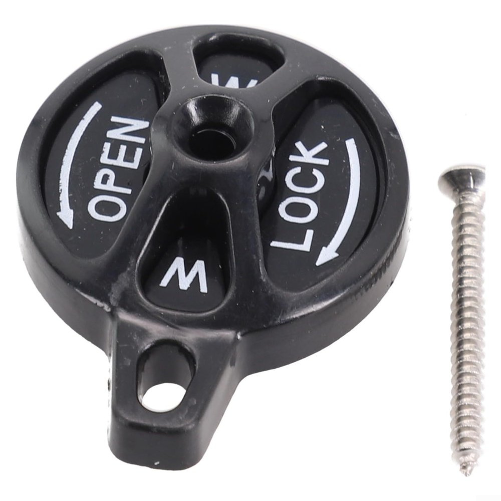 Road Bike Fork Lock Cap Switch Kit, Manual Lockout Assembly For SR for SUNTOUR, ABS Material, Black/Red Color(Black)