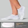 CS CELERSPORT Ankle Athletic Running Socks Low Cut Sport Tab Sock for Men and Women (6 Pairs), Large, White+Grey+Black view 3