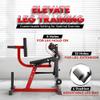 Yes4All Leg Extension and Curl Machine, Adjustable Leg Machine with Plate Loaded, Leg Extension and Curl Bench for Home Gym, Black & Red view 4