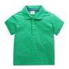 Baby Toddler Boys Classic Polo Shirts Kids Short Sleeve Shirt School Uniforms for Boys Back to (Green, 3-4 Years) view 1