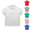 Baby Toddler Boys Classic Polo Shirts Kids Short Sleeve Shirt School Uniforms for Boys Back to (Green, 3-4 Years) view 2