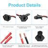 ATQYZLM Trolling Motor PlugProfessional Waterproof Trolling Motor Plugs 12V-24V8 Gauge 2 Wire Trolling Motor Plug and Receptacle for Minn Kota BoatTrolling Motor Quick Connect Easy to Use view 4