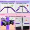 MARFULA Kip Bar Folding Gymnastic Bar with 5 FT Base Length 9 Height Levels Gymnastic Training Bar for Girls and Boys Between 3-9 Years Old at Home and Club Use view 2