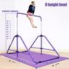 MARFULA Kip Bar Folding Gymnastic Bar with 5 FT Base Length 9 Height Levels Gymnastic Training Bar for Girls and Boys Between 3-9 Years Old at Home and Club Use view 4