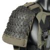 Tactical Armor Set, 1Pair Shoulder Armor, 1Pair Arm Guards, 1Pcs Crotch Protector 500D Tactical Gear Medieval Samurai Combat Armor Protector for Cosplay (Without Vest) view 3