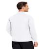 PINSPARK Golf Polos for Men Quick Dry Moisture Wicking Men's Long Sleeve Polo Shirts Lightweight Golf Polos White Polo Shirt view 2