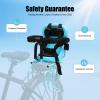 DDBESSIC Kids Bike Seat, Child Bike Seat with Safety Belt and Backrest, Toddler Bike Seat for Kids, Bike Attachment for Adult Bike Infant Bike Seat with Wider Footrest view 2