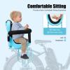 DDBESSIC Kids Bike Seat, Child Bike Seat with Safety Belt and Backrest, Toddler Bike Seat for Kids, Bike Attachment for Adult Bike Infant Bike Seat with Wider Footrest view 3