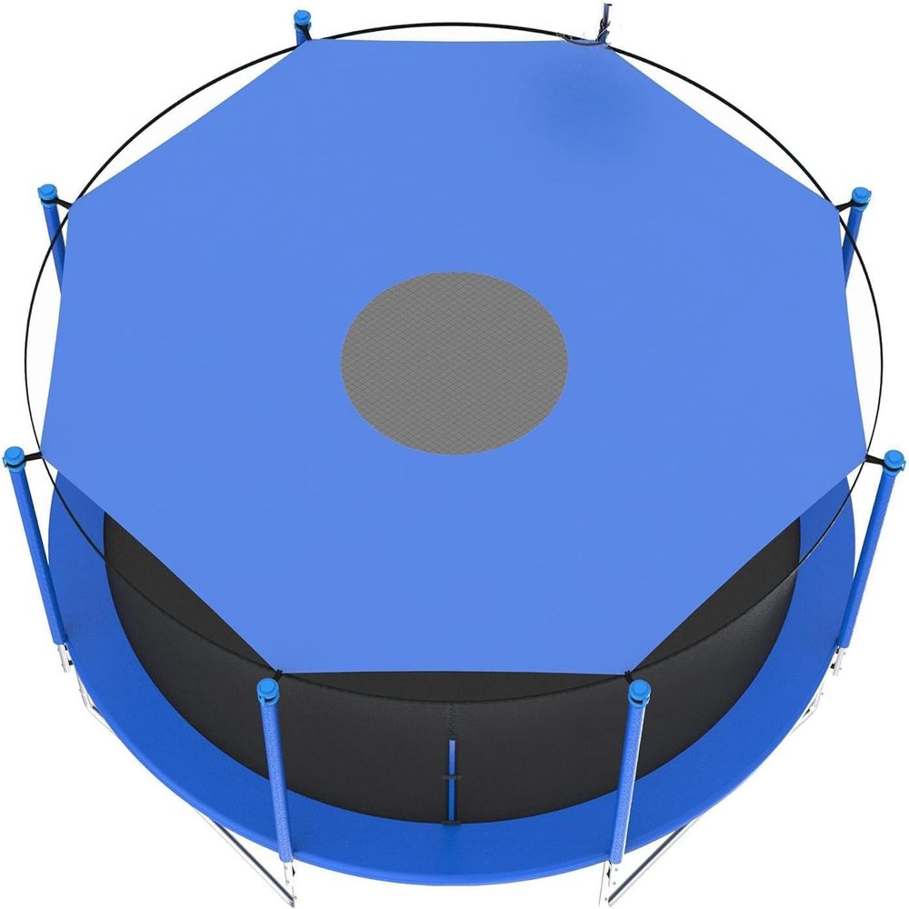 Frewqy Trampoline Sunshade Cover, Trampoline Tent Cover, 8ft 10ft 12ft 14ft 16ft Sun-Protection Trampolines Canopy, Anti-Uv Trampolines Sunshade Accessories for Outdoor Playground(Color:10FT)