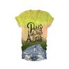 NineFit Basics Paris is Always A Good Idea V Neck Tee Paris is Always A Good Idea Tee Paris Shirt Sweatshirt Gift Fun Graphic Print T-Shirt Yellow, X-Large view 1