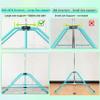 MARFULA Kip Bar Folding Gymnastic Bar with 5 FT Base Length 9 Height Levels Gymnastic Training Bar for Girls and Boys Between 3-9 Years Old at Home and Club Use view 2