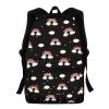 PJHEQOXE Black Girls Boys Backpack for School Kindergarten Toddler Rainbow Pattern Kids Schoolbag Adjustable Padded Straps Bookbag 4-10 Years view 1