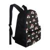 PJHEQOXE Black Girls Boys Backpack for School Kindergarten Toddler Rainbow Pattern Kids Schoolbag Adjustable Padded Straps Bookbag 4-10 Years view 2