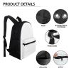 PJHEQOXE Black Girls Boys Backpack for School Kindergarten Toddler Rainbow Pattern Kids Schoolbag Adjustable Padded Straps Bookbag 4-10 Years view 3