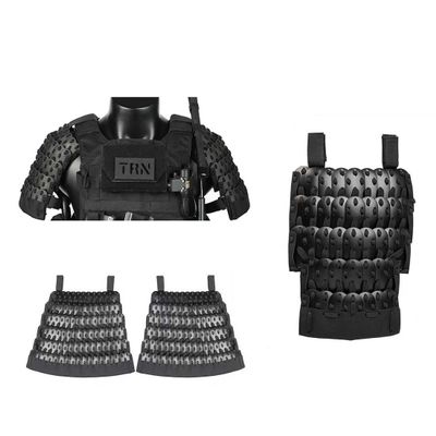 Actualia Tactical Armor Protector Set, 1Pair Shoulder Armors, 1Pcs Crotch Protector, 1Pair Short Skirt Armor, 500D Nylon Tactical Gear Medieval Samurai Combat Armor for Cosplay (Without Vest)