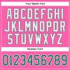 NineFit Basics Custom Pink Baseball Jersey Printed Stitched Personalized Name Number, White and Green Baseball Shirt Uniform Men Women Youth view 4